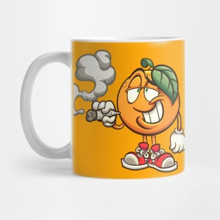 Smoking Orange Mug